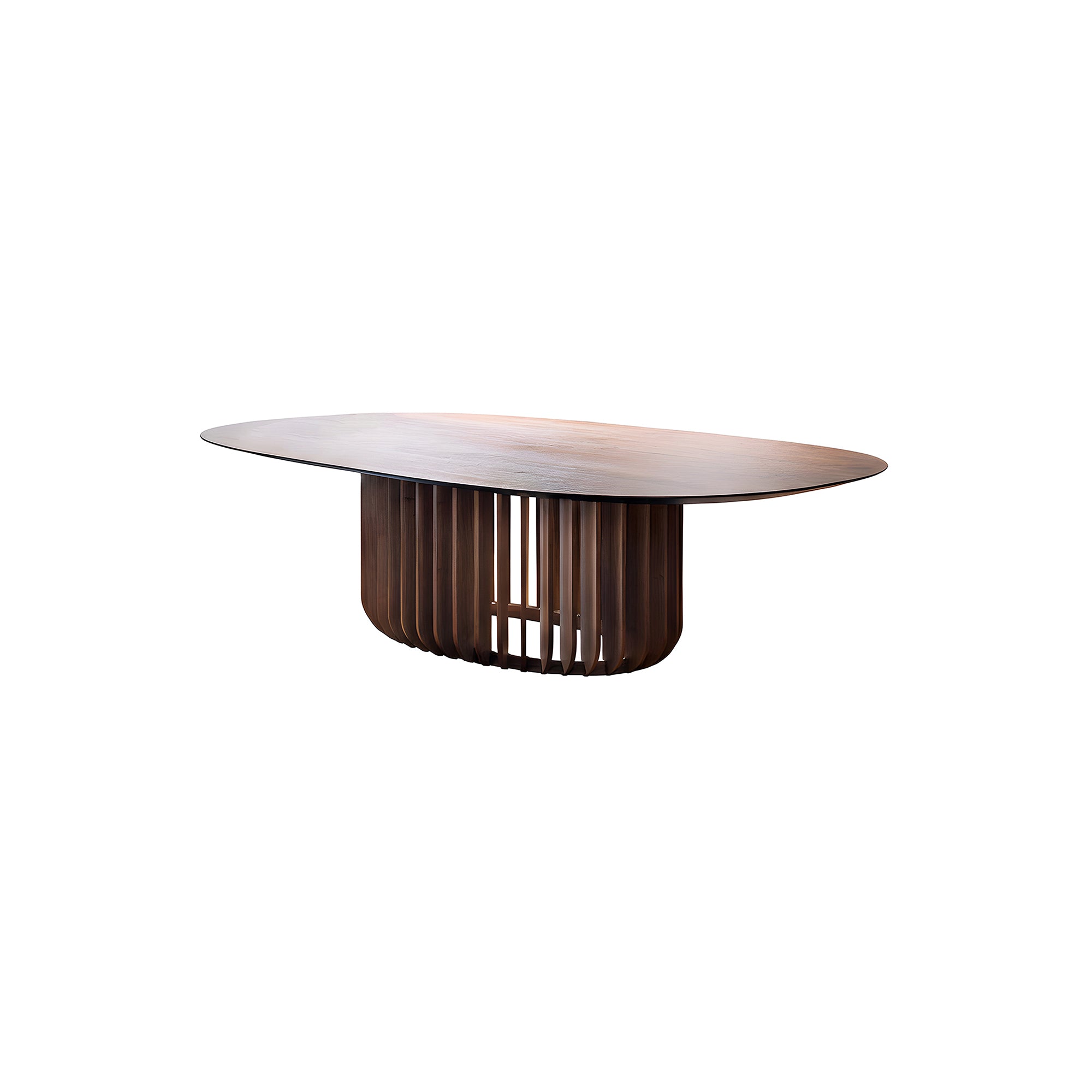 Juice Rectangular Table: Small + Canaletto Walnut + Canaletto Walnut