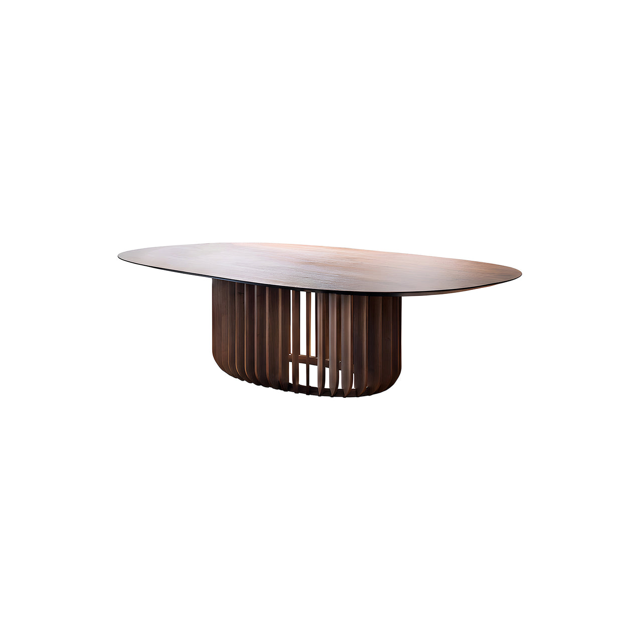 Juice Rectangular Table: Small + Canaletto Walnut + Canaletto Walnut