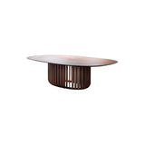 Juice Rectangular Table: Small + Canaletto Walnut + Canaletto Walnut