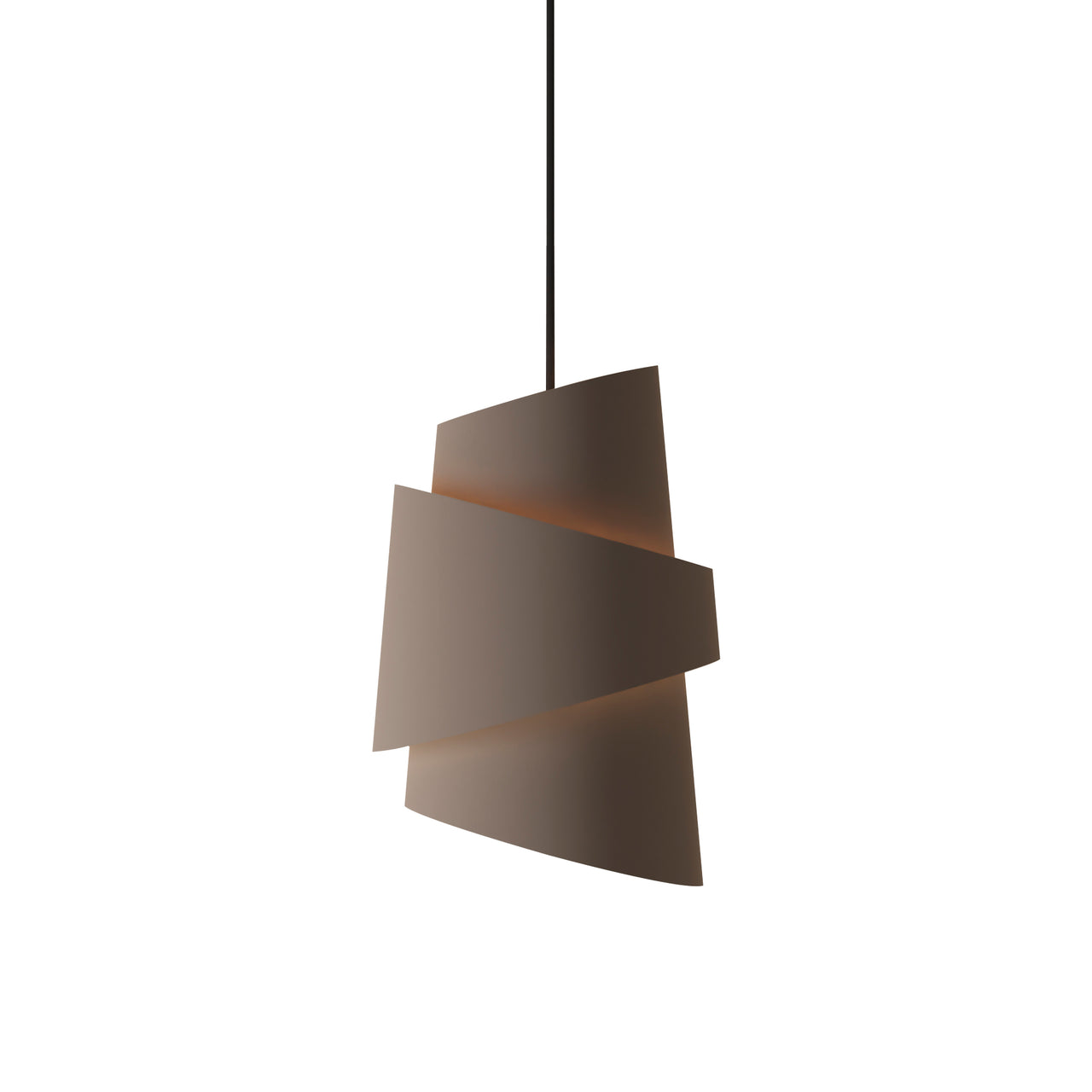 Croissant Pendant Light: Smoke