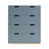 Snow A Storage Unit with Drawers: Nordic Blue + Snow A