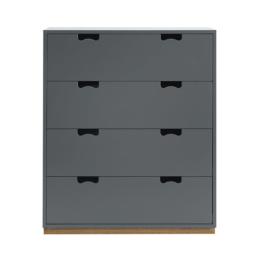 Snow A Storage Unit with Drawers: Storm Grey + Snow A