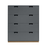 Snow A Storage Unit with Drawers: Storm Grey + Snow A