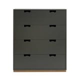 Snow A Storage Unit with Drawers: Taupe + Snow A