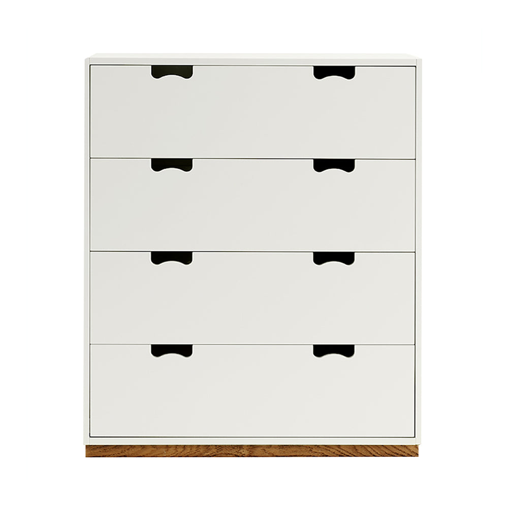 Snow A Storage Unit with Drawers: White + Snow A