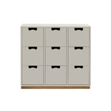 Snow B Storage Unit with Drawers: Light Grey + Snow B3