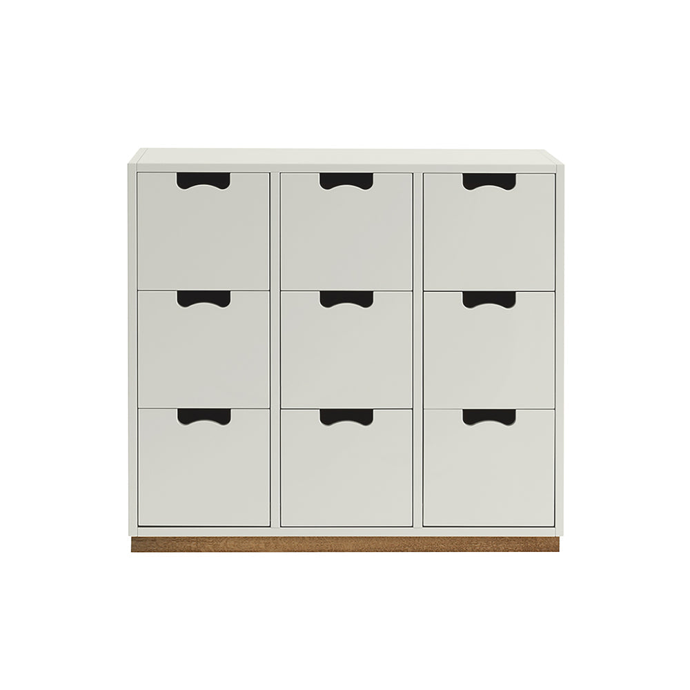 Snow B Storage Unit with Drawers: White + Snow B3