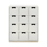 Snow B Storage Unit with Drawers: White + Snow B