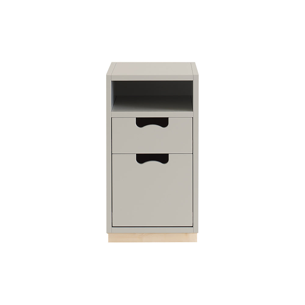 Snow G3 Cabinet: Light Grey + Natural Oak