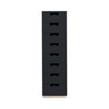 Snow J Storage Unit with Drawers: 8 + Char Grey 