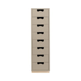 Snow J Storage Unit with Drawers: 8 + Dark Sand 