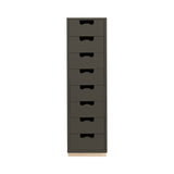 Snow J Storage Unit with Drawers: 8 + Taupe 
