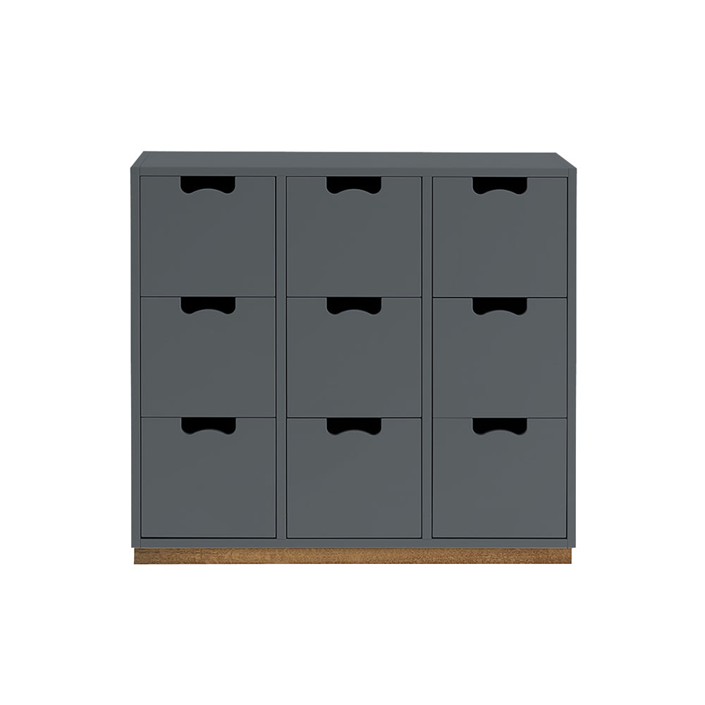 Snow B Storage Unit with Drawers: Storm Grey + Snow B3