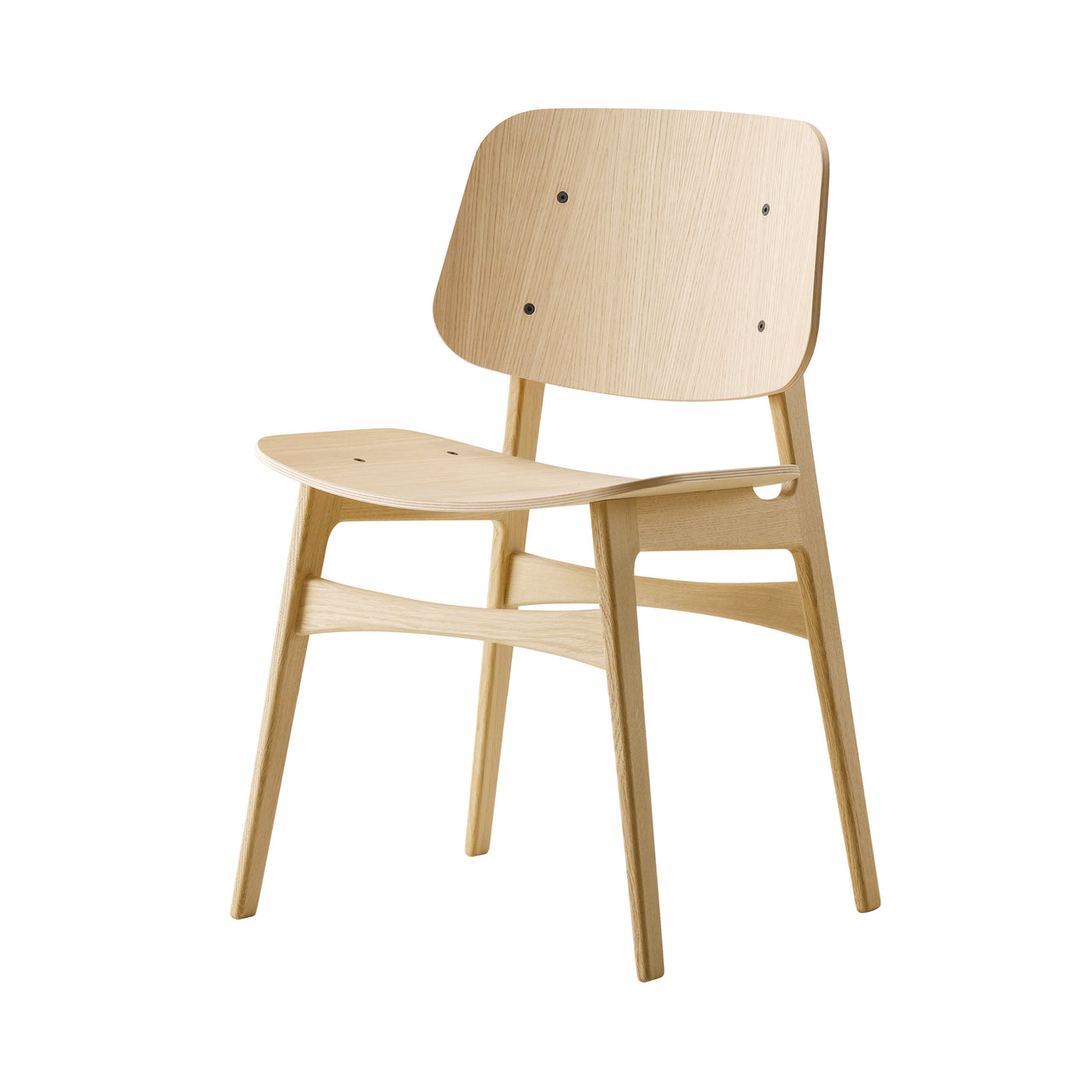 Soborg Chair: Lacquered Oak
