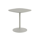 Soft Café Table: Square + Low + Grey Linoleum + Grey