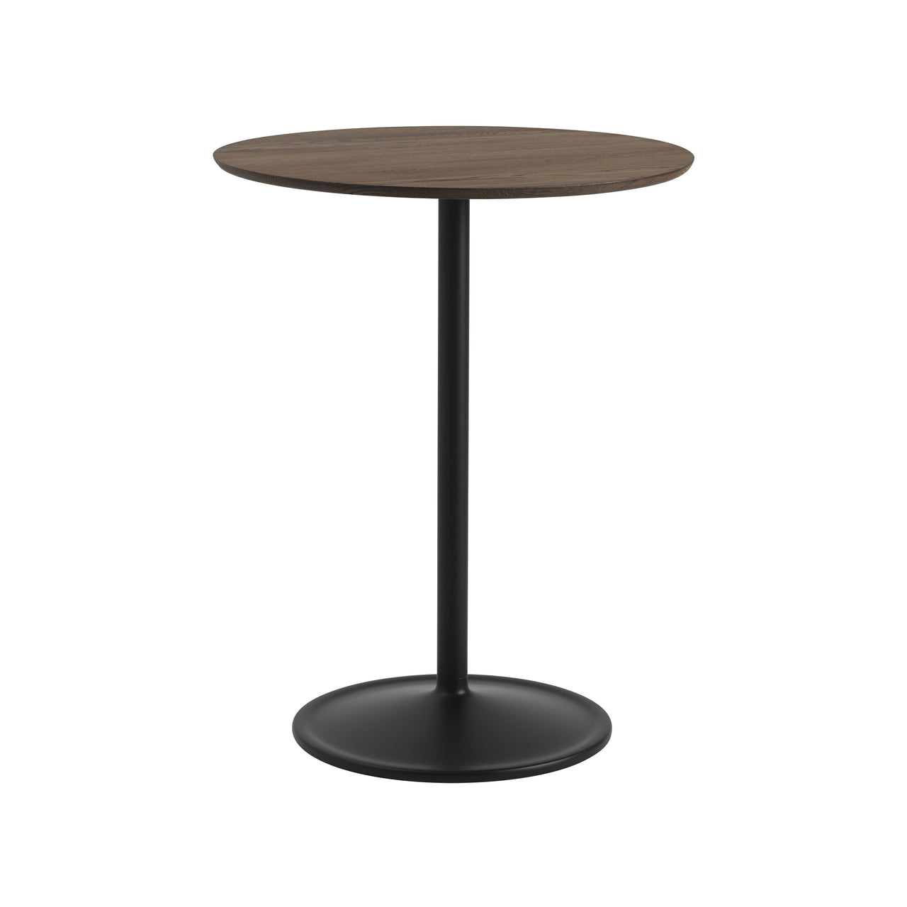 Soft Café Table: Medium + Dark Oiled Oak + Black