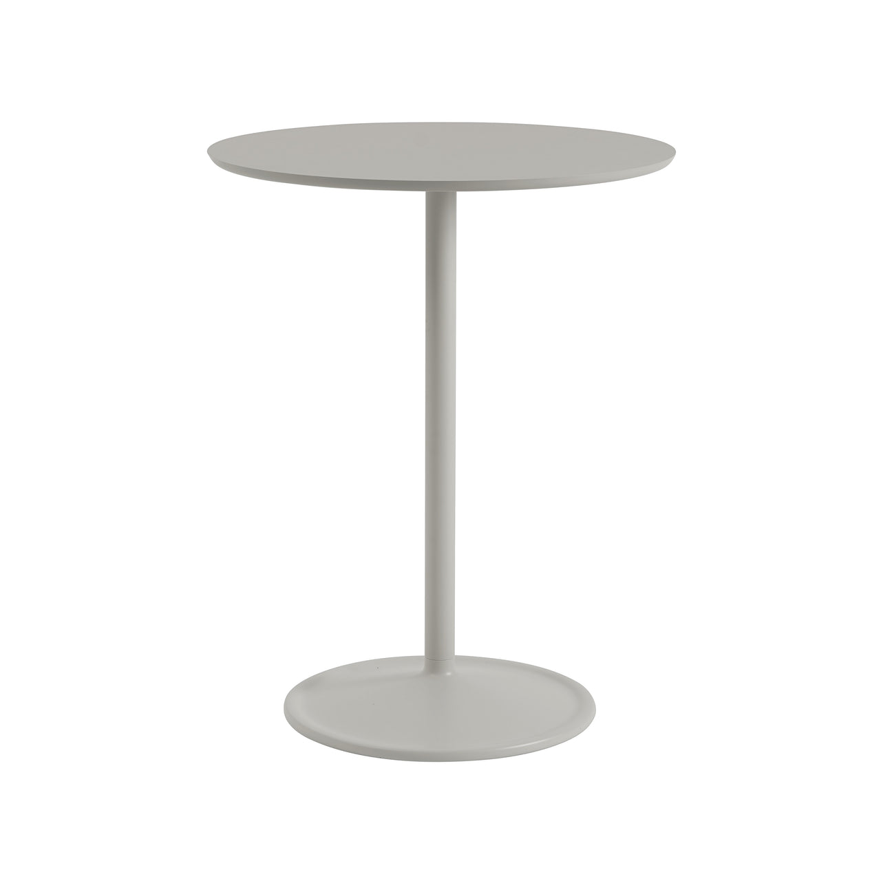 Soft Café Table: Medium + Grey Linoleum + Grey