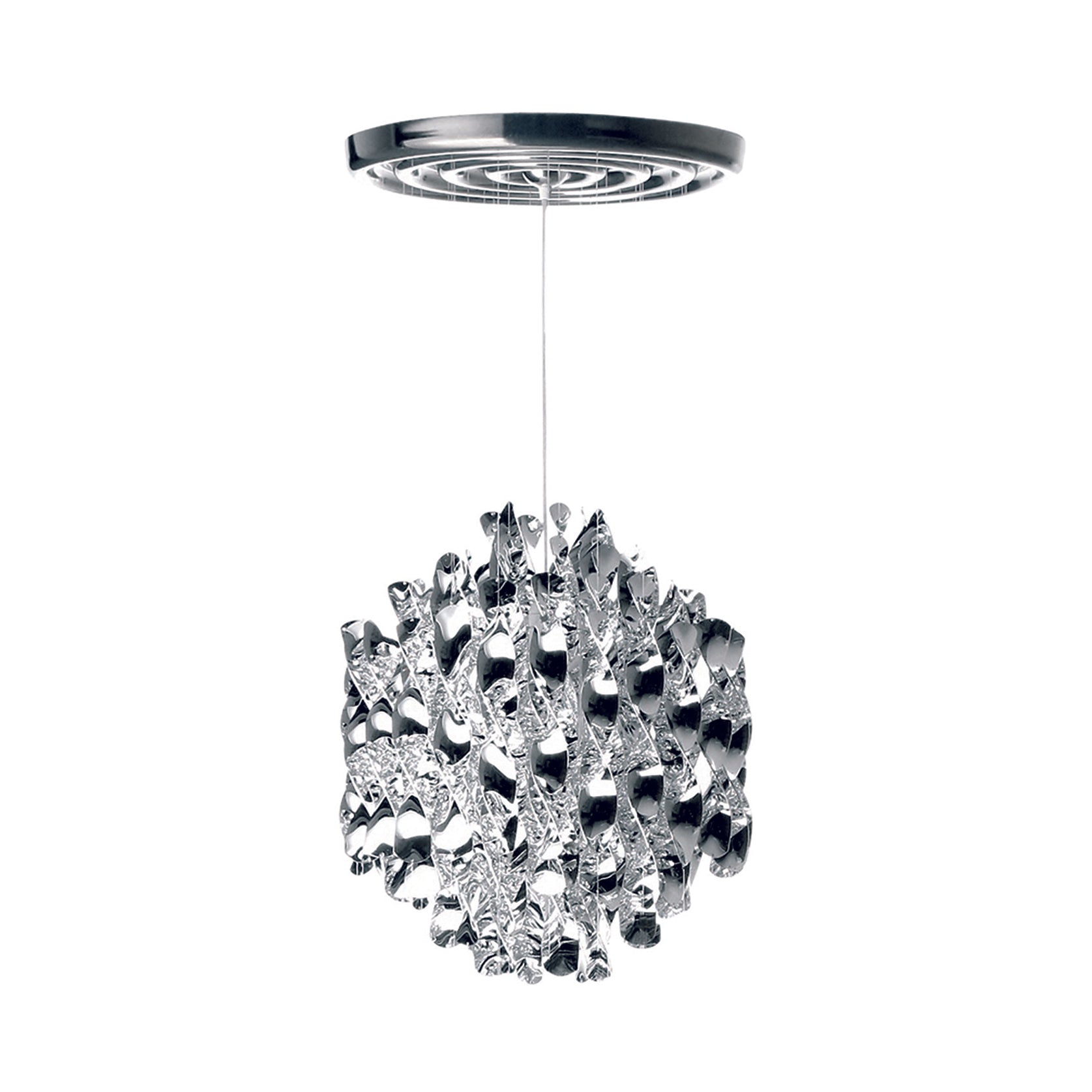 Spiral SP1 Pendant Light: Silver