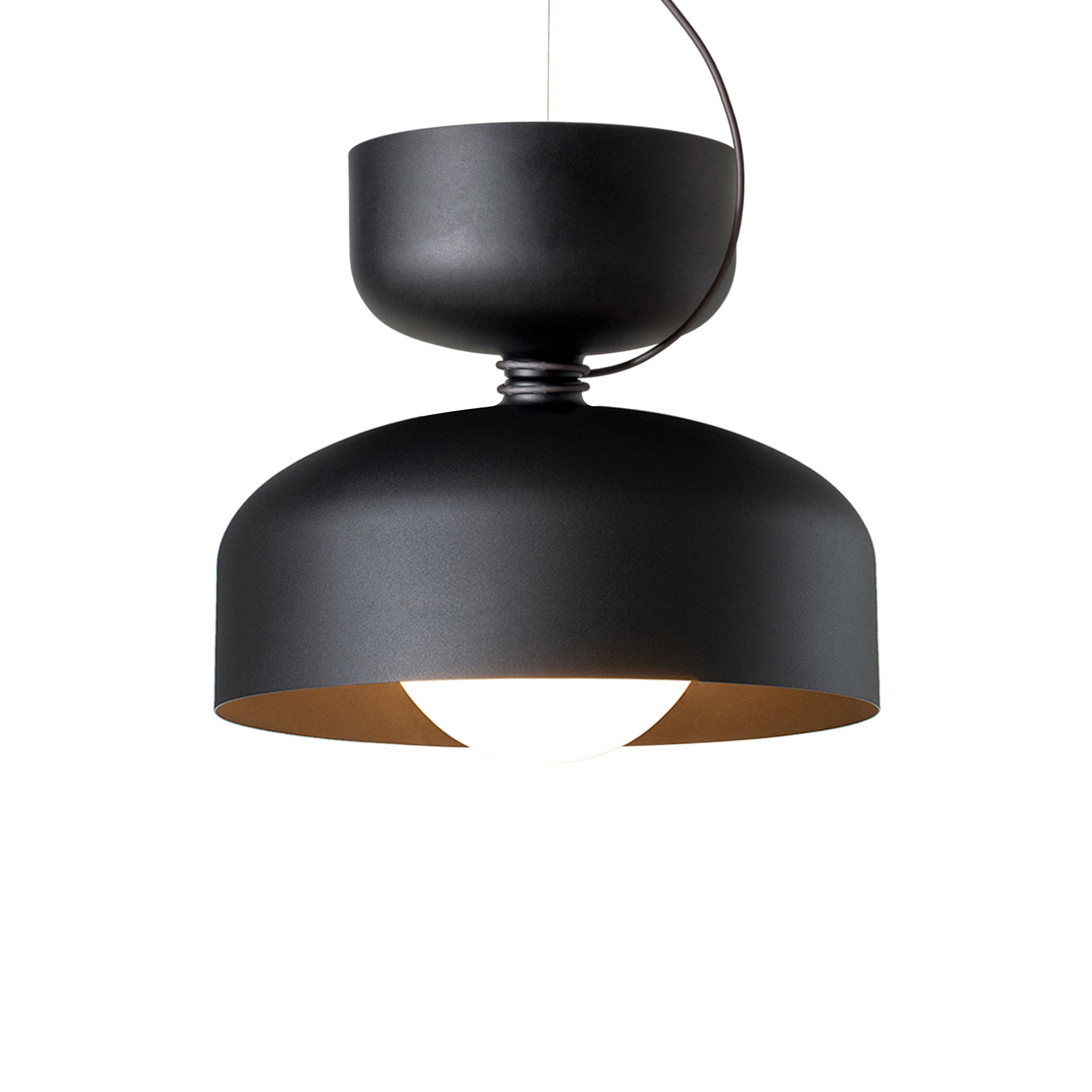 Spotlight Volumes Pendant Light: E+B + Black
