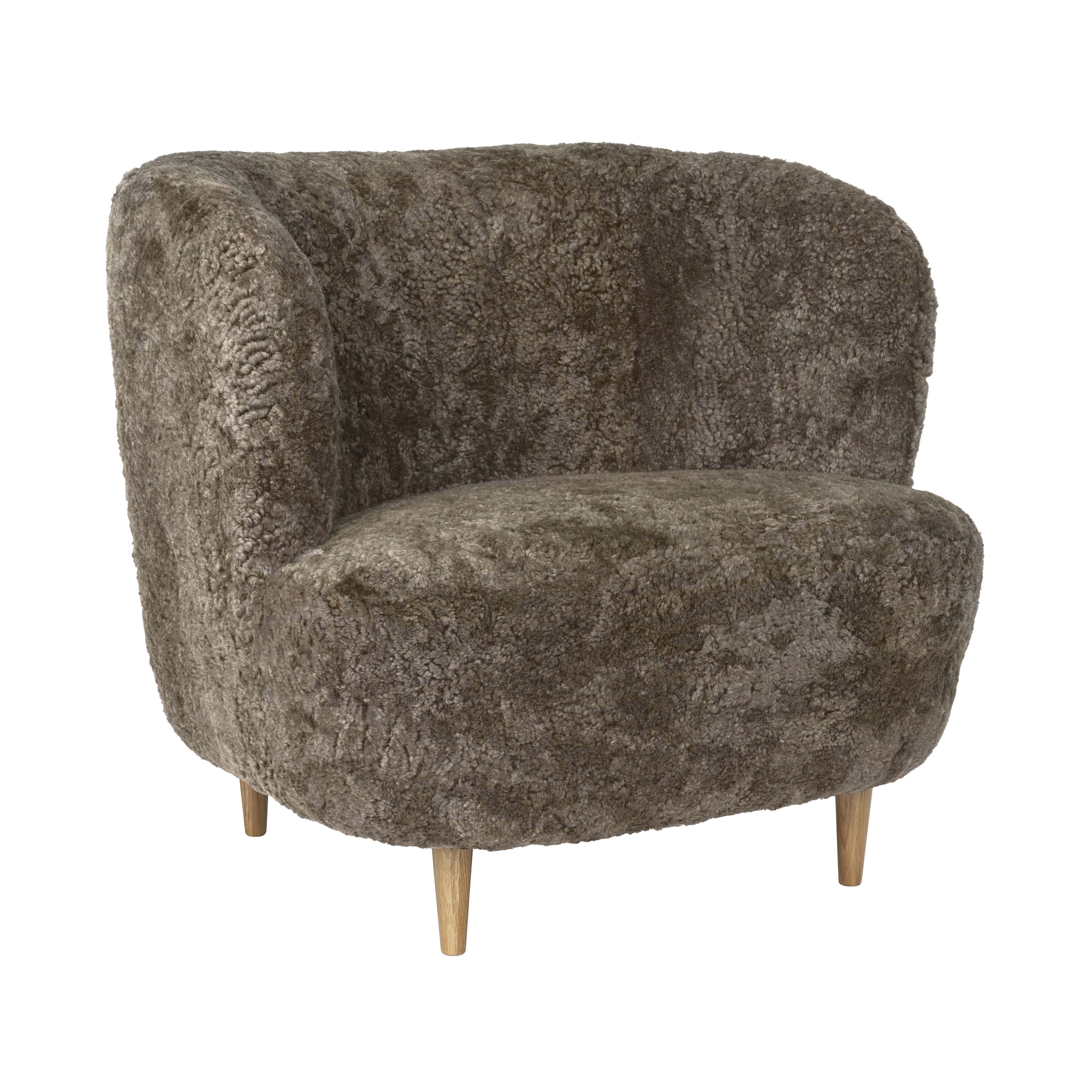 Stay Lounge Chair Large: Wood Base + Semi Matt Lacquered Oak