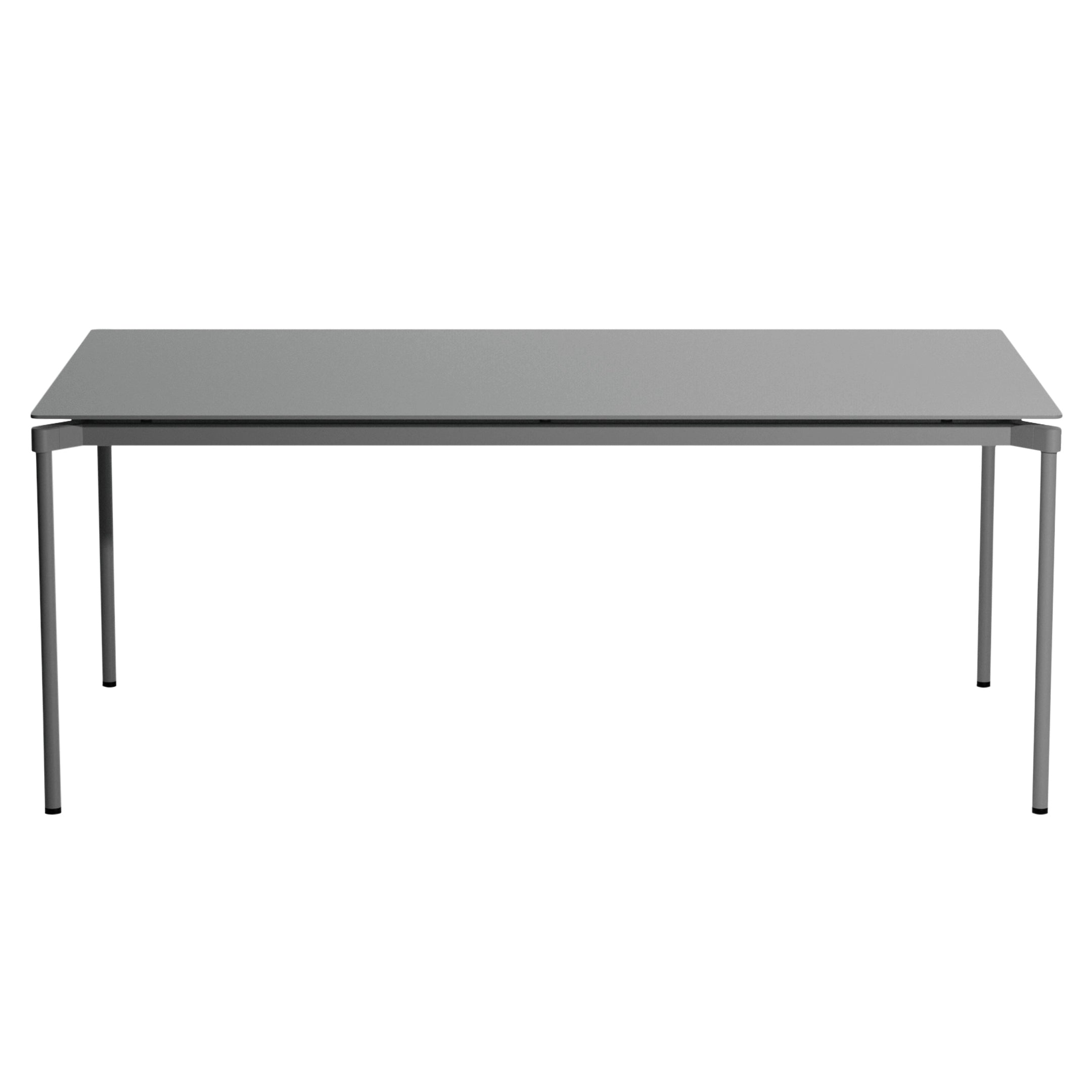 Fromme Dining Table: Rectangle + Stone Grey