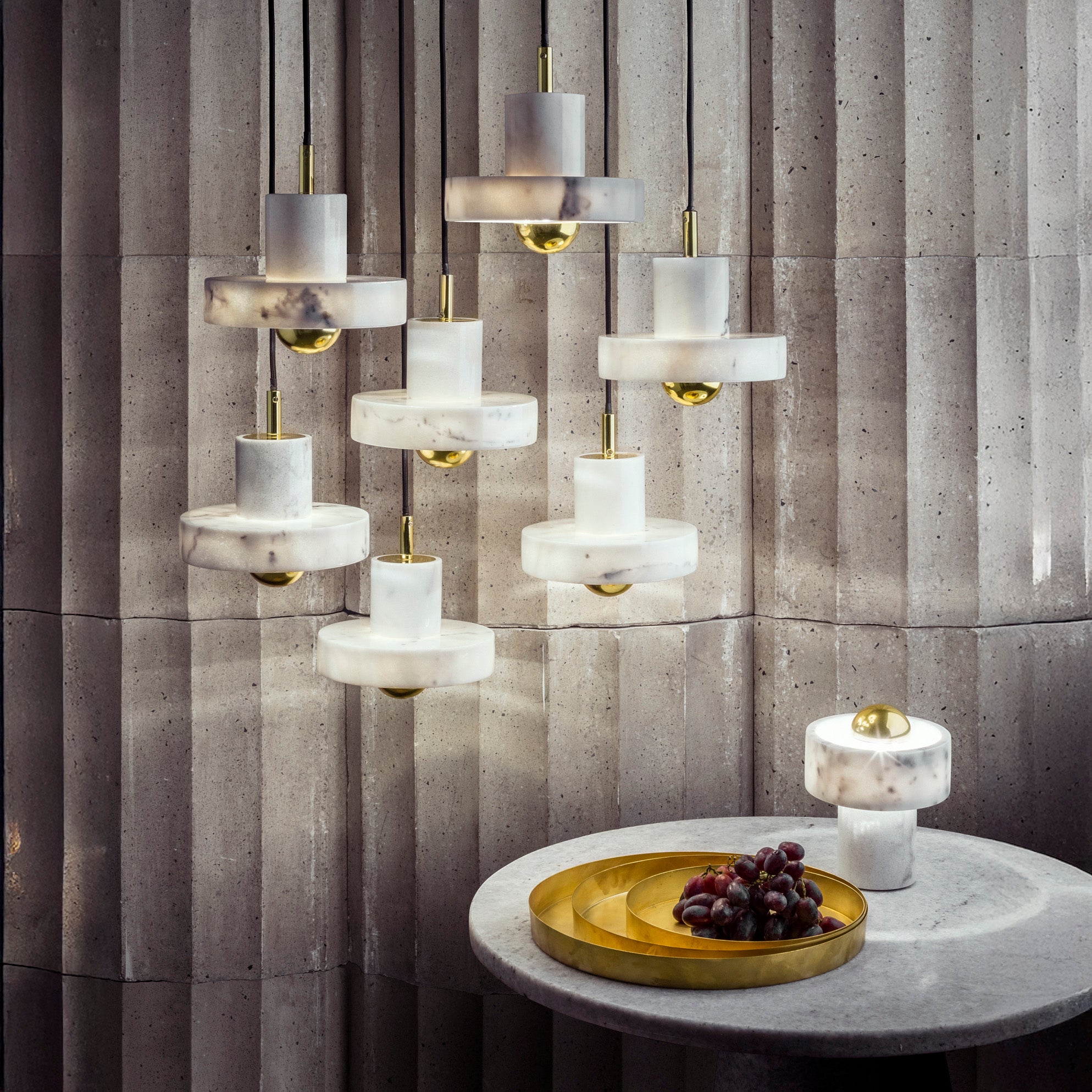 Stone Pendant Light
