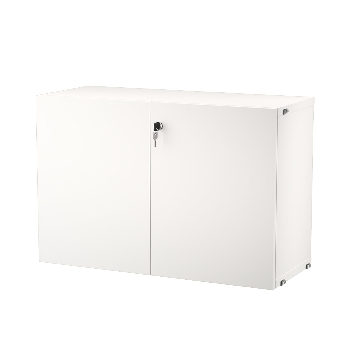 String System: Cabinet With Lock + White