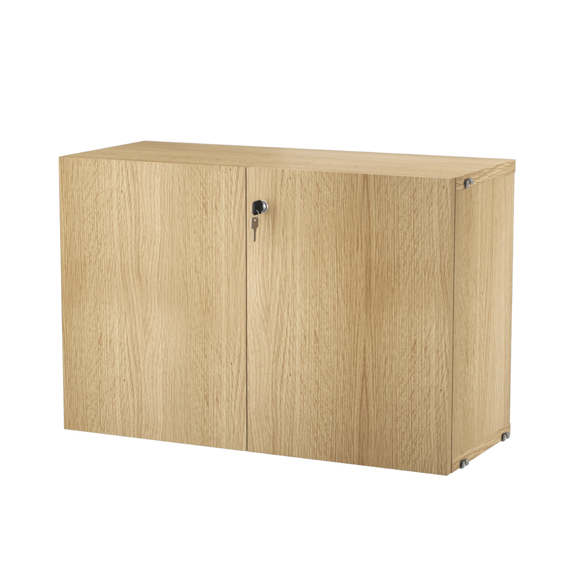 String System: Cabinet With Lock + Oak