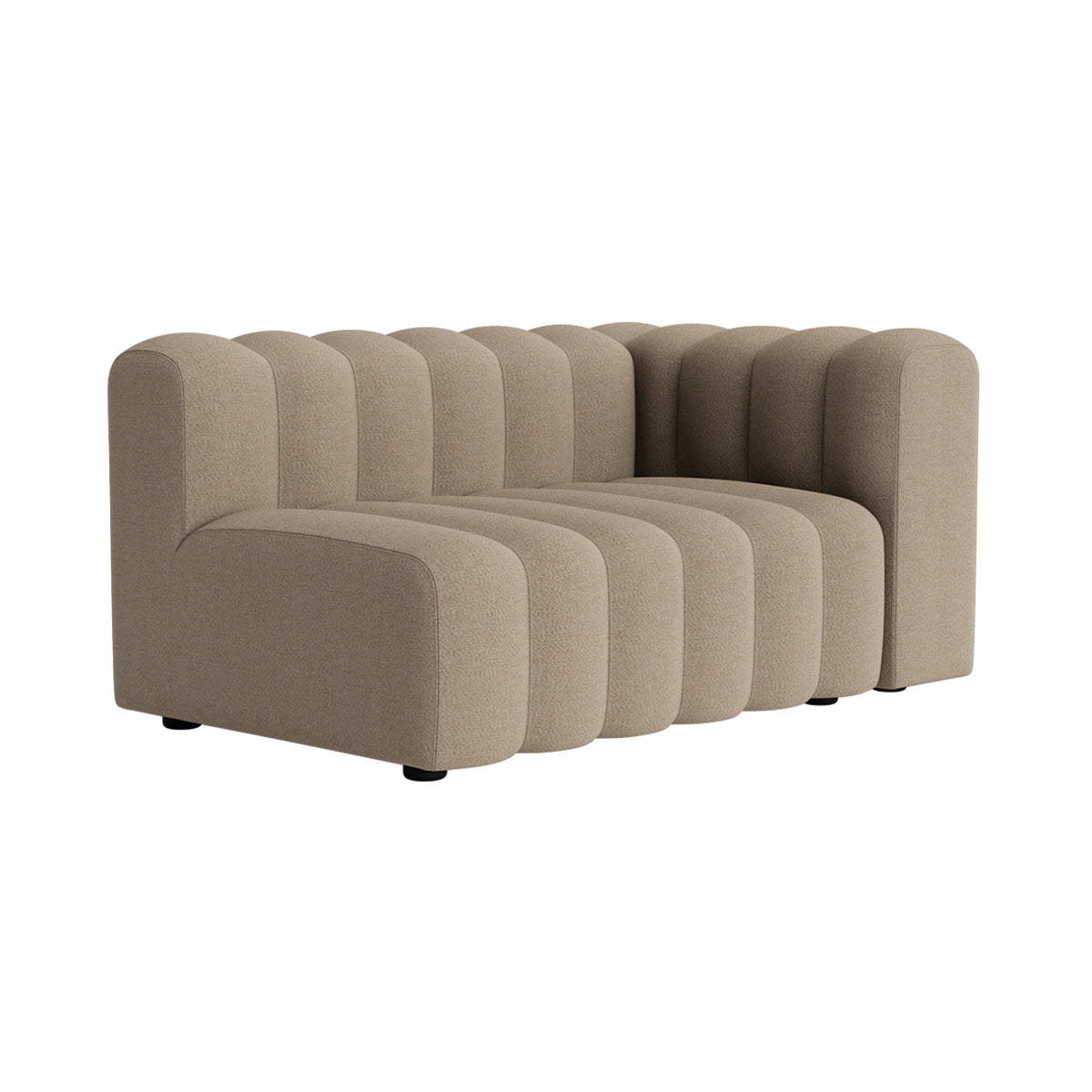 Studio Sofa Modules: Outdoor + Large Left Armrest + Savane Coconut J233