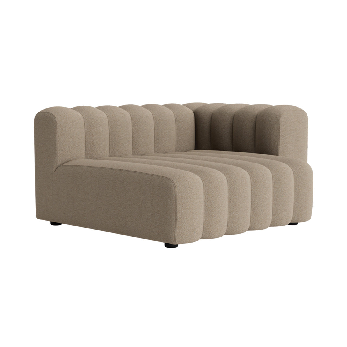 Studio Sofa Modules: Outdoor + Lounge Large Left Short Armrest + Savane Coconut J233