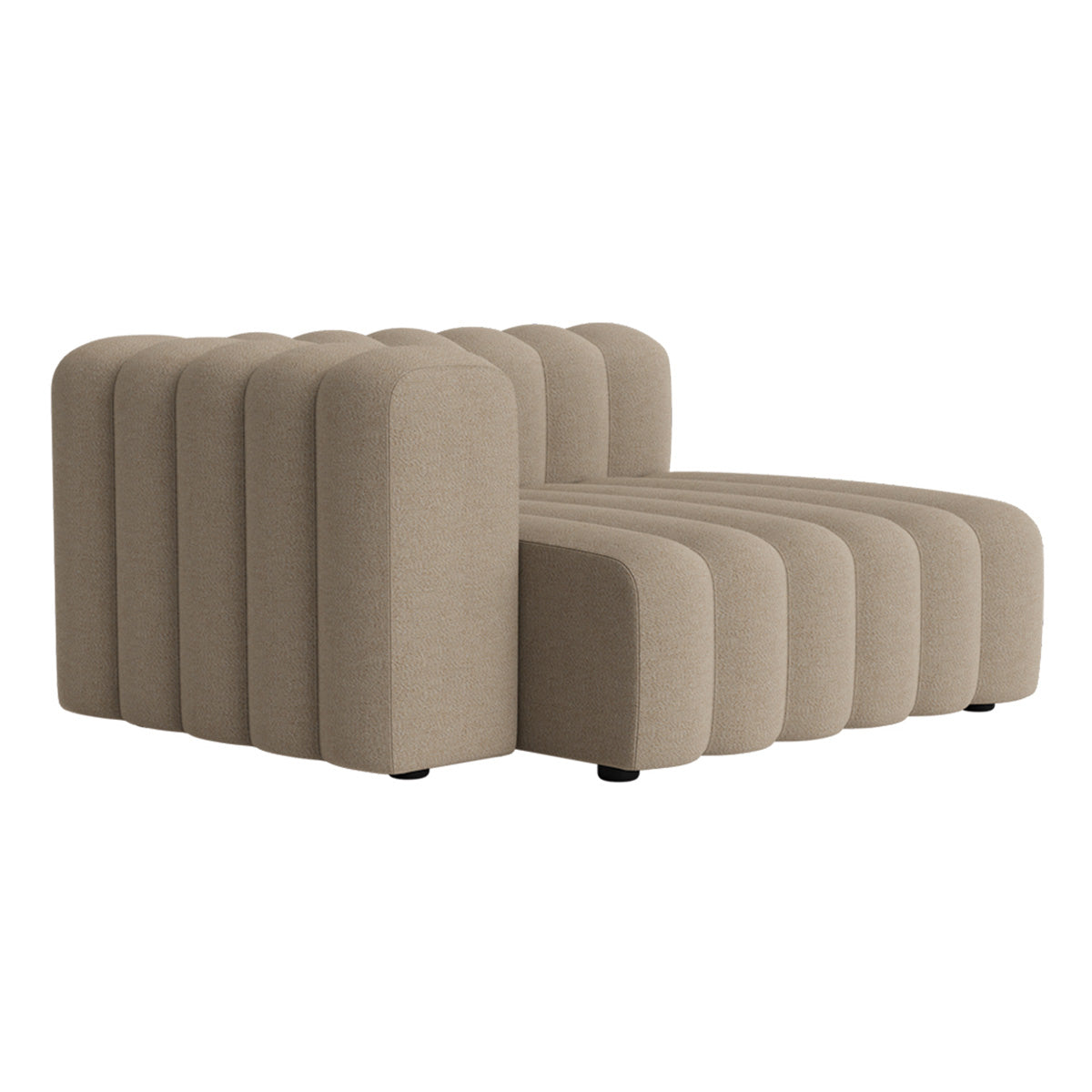 Studio Sofa Modules: Outdoor + Lounge Large Right Short Armrest + Savane Coconut J233
