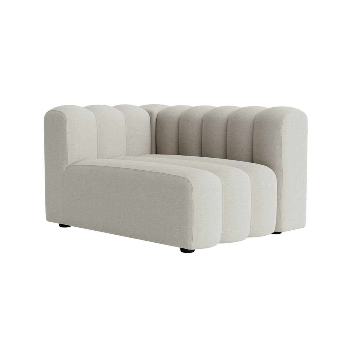 Studio Sofa Modules: Outdoor + Lounge Small Left Armrest + Savane Whisper J349