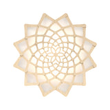 Sunflower Wall Light: Large + Bamboo