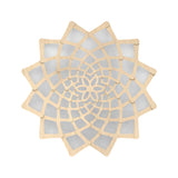 Sunflower Wall Light: Large + Bamboo