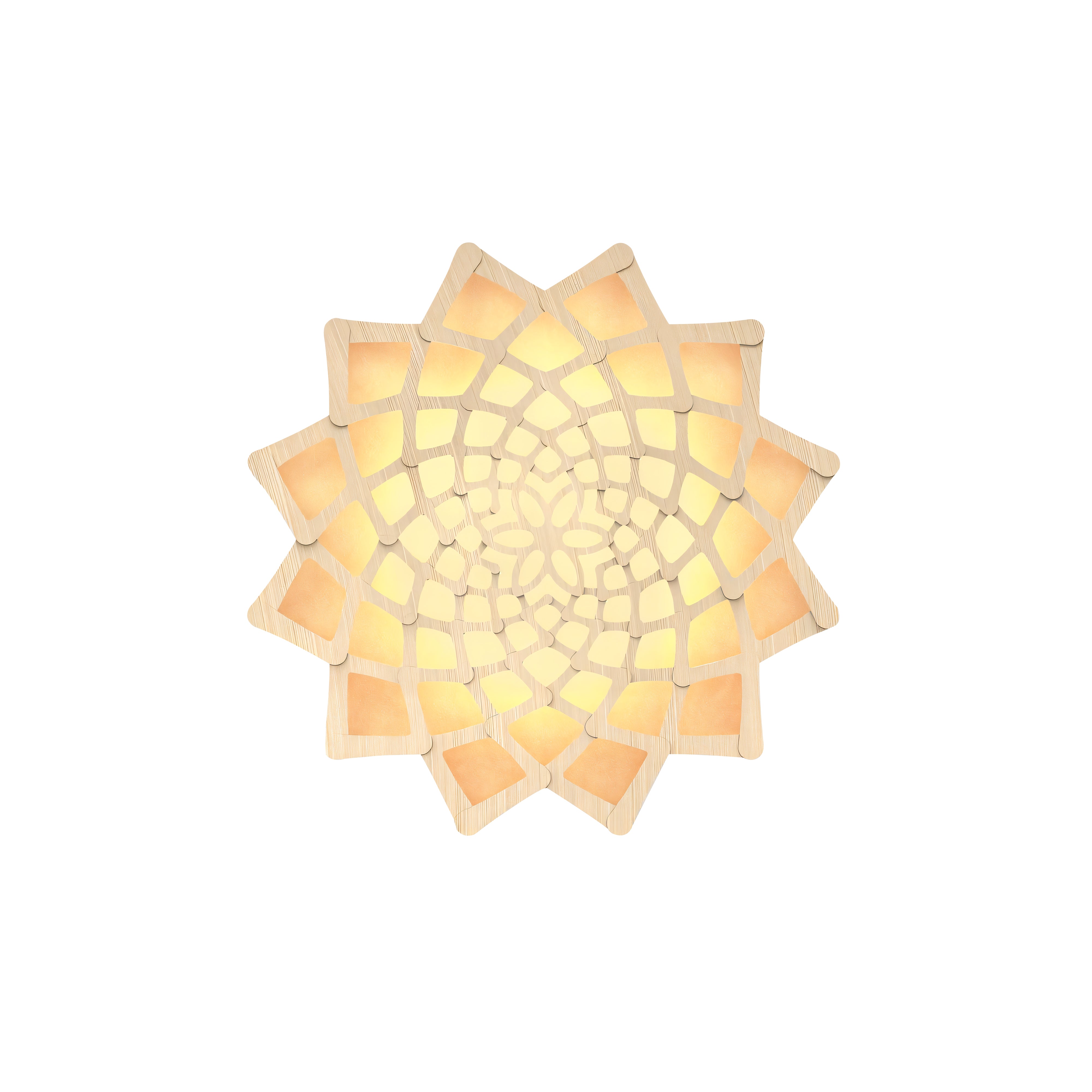 Sunflower Wall Light: Small + Orange