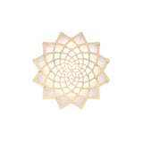 Sunflower Wall Light: Small + Bamboo