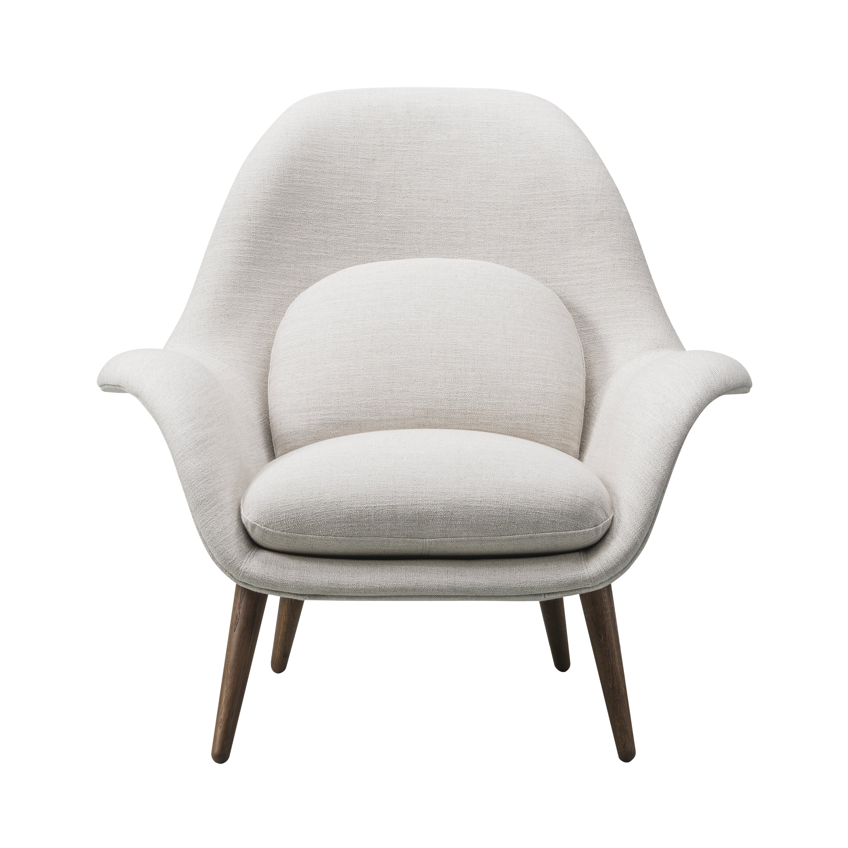 Swoon Lounge Chair: Smoked Stained Lacquered Oak