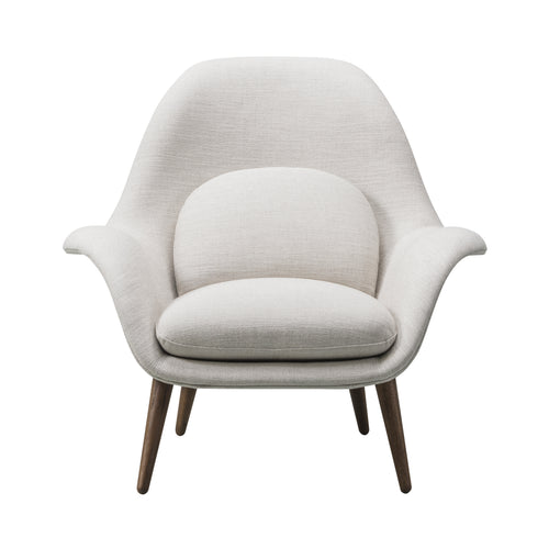 Swoon Lounge Chair: Smoked Stained Lacquered Oak