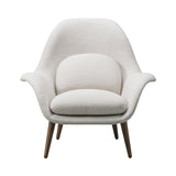 Swoon Lounge Chair: Smoked Stained Lacquered Oak