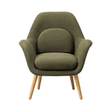 Swoon Lounge Chair Petit: Lacquered Oak