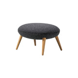 Swoon Ottoman: Lacquered Oak