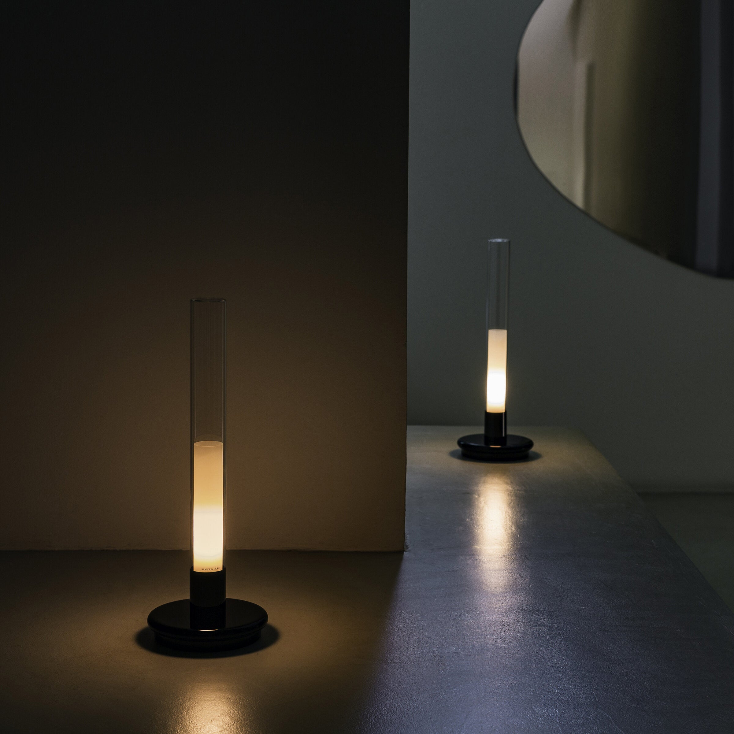 Sylvestrina Portable Table Lamp: Quick Ship