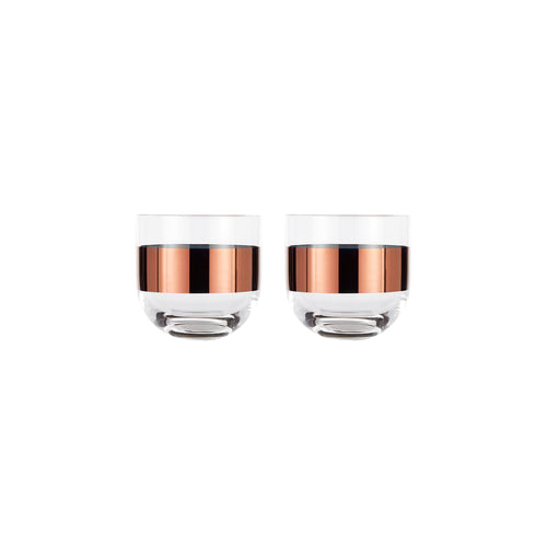 Tank Whiskey Copper Glasses: Set of 2