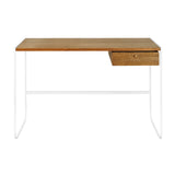 Tati Desk: 1 + Black Walnut Oak + White