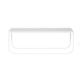 Tati Lounge Table: Large + Glass Top +  White