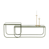 Tati Lounge Table: Large + Glass Top