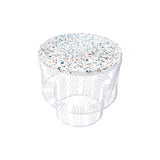 Terrazzo Side Table: White