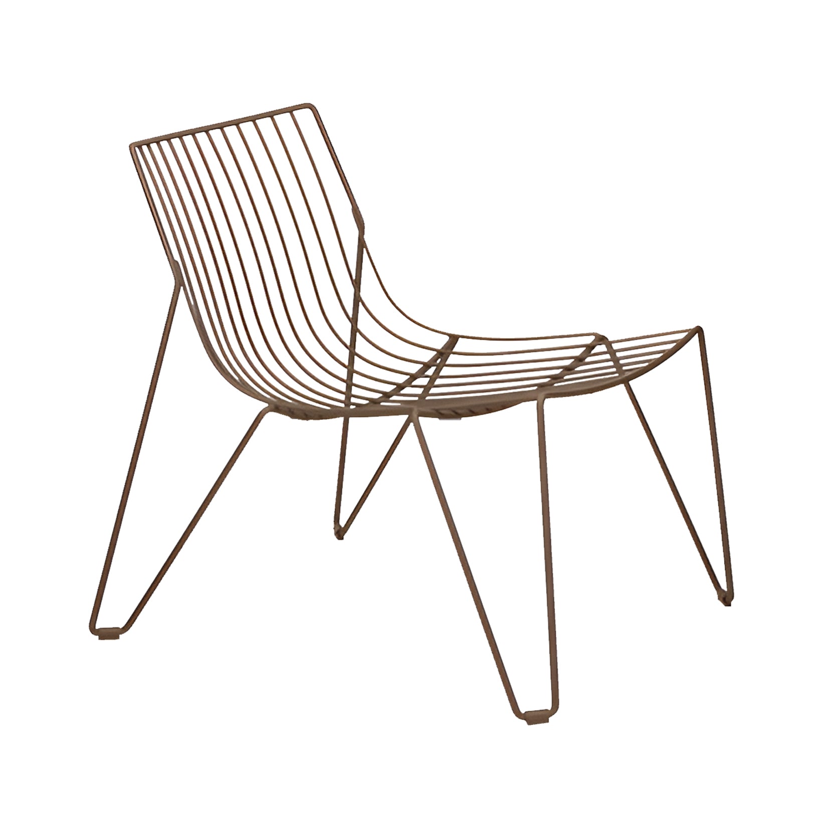 Tio Easy Chair: Pale Brown