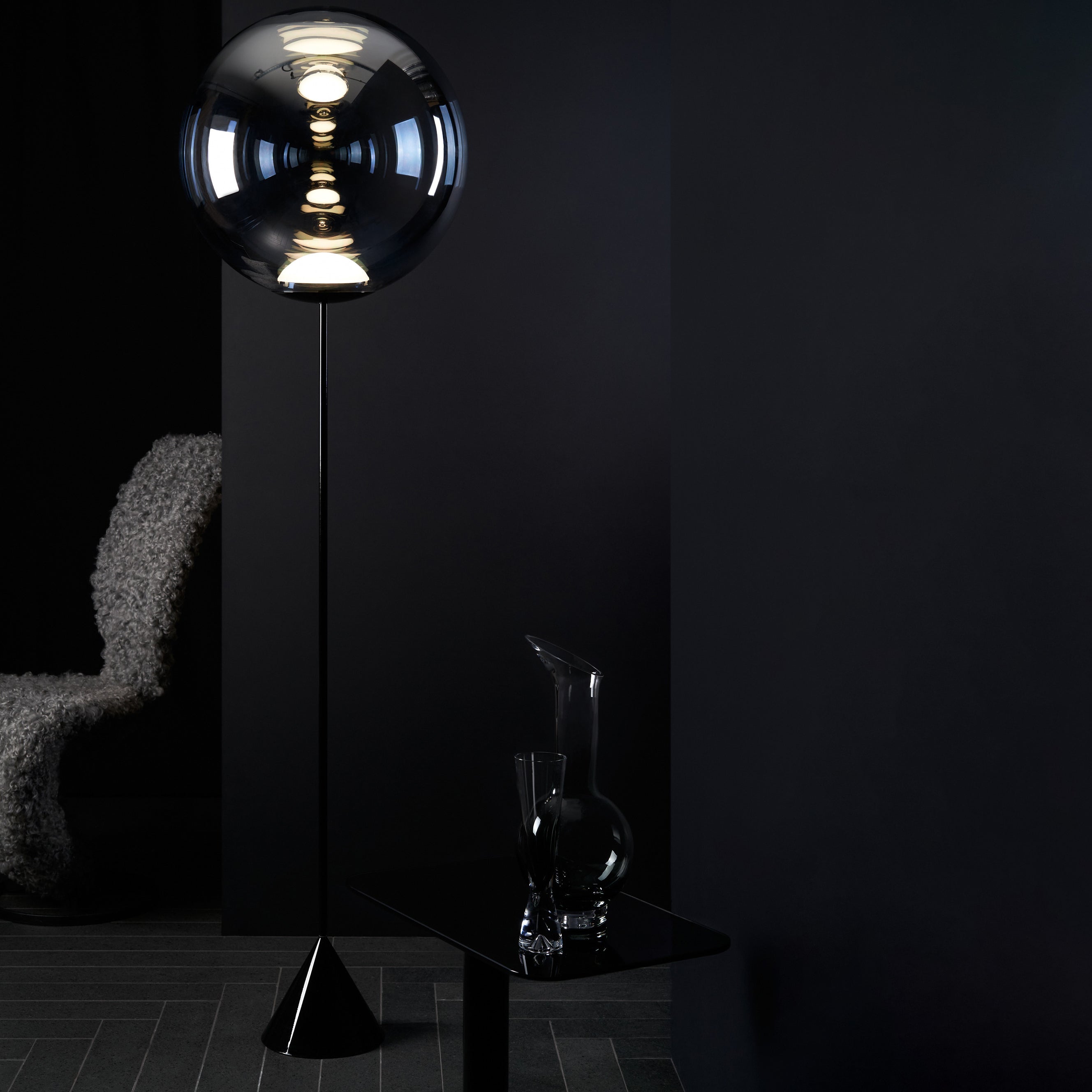 Globe Cone Floor Lamp