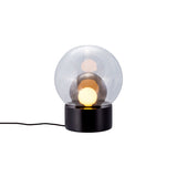 Boule Table Lamp: Transparent + Smoke Gray + Black